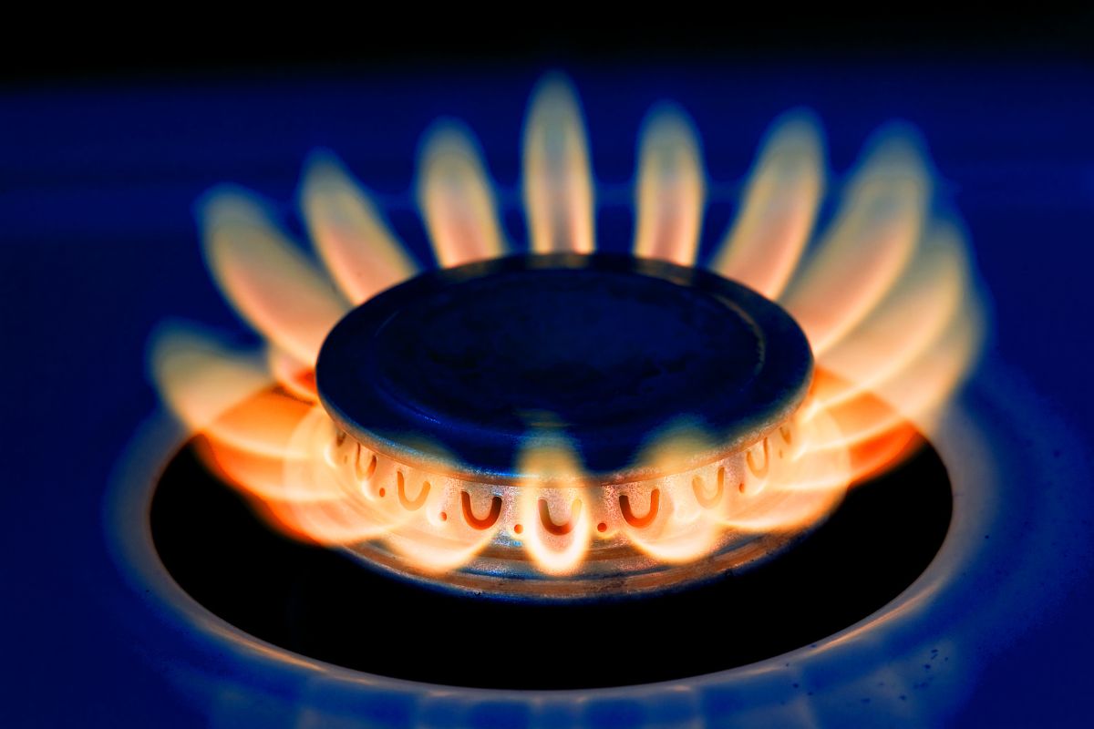 what drives business gas prices? closup of a gas hob with orange flame burning