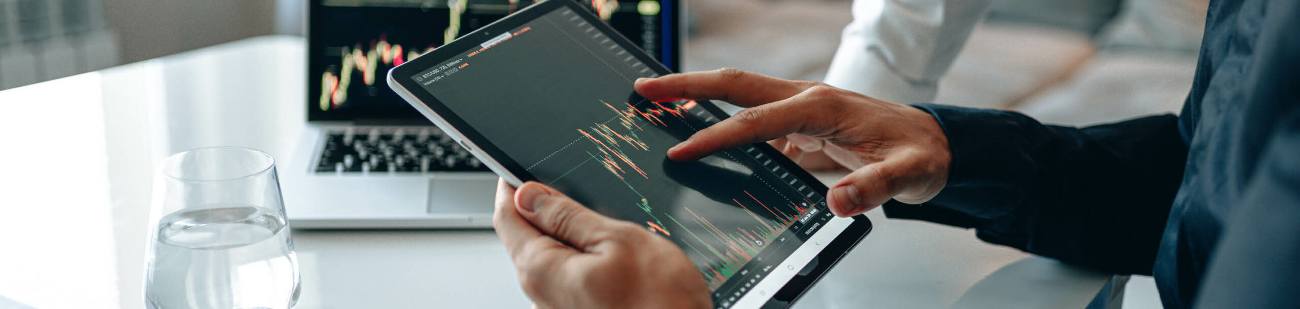 man using analytics to improve business energy consumption