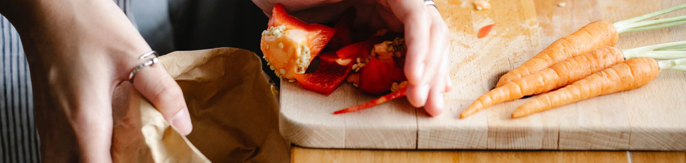 Image of food scraps encouraging hospitality businesses to reduce food waste