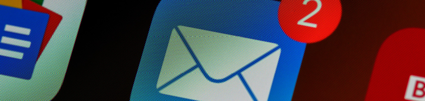 How often should you send a newsletter? Email icon on a mobile phone