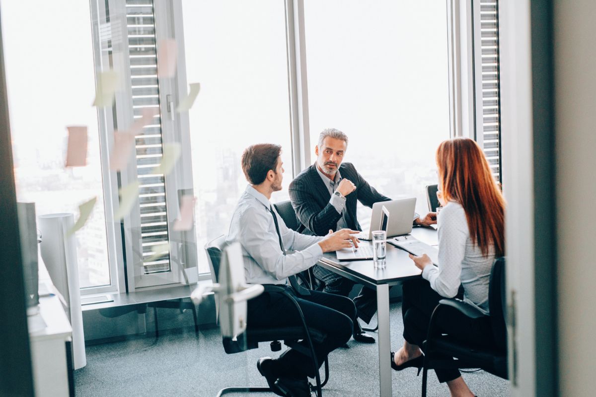 business owners discussing power purchase agreements